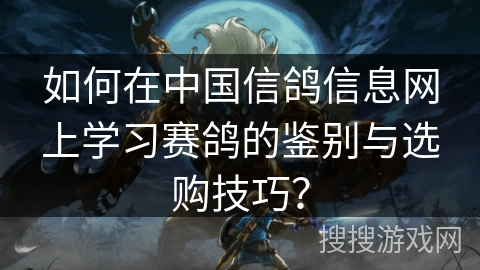 如何在中国信鸽信息网上学习赛鸽的鉴别与选购技巧？