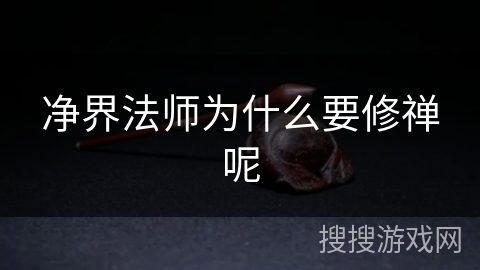 净界法师为什么要修禅呢