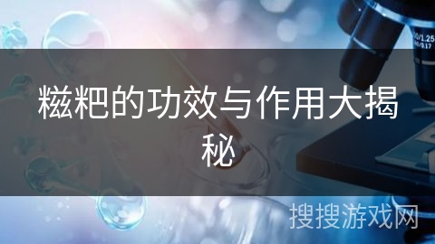 糍粑的功效与作用大揭秘