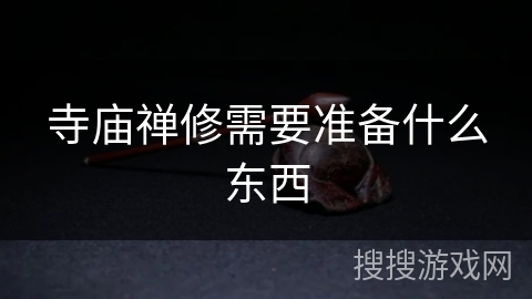 寺庙禅修需要准备什么东西