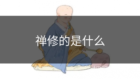 禅修的是什么