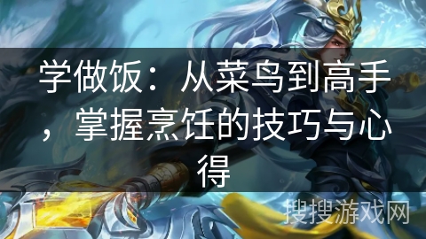 学做饭：从菜鸟到高手，掌握烹饪的技巧与心得