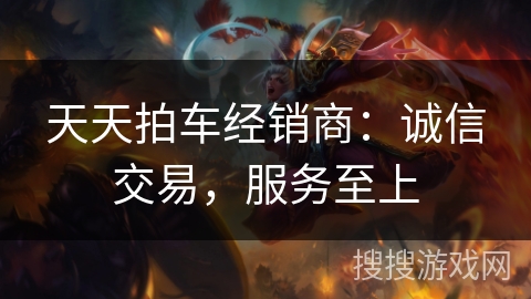 天天拍车经销商：诚信交易，服务至上