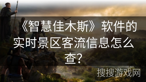 《智慧佳木斯》软件的实时景区客流信息怎么查？