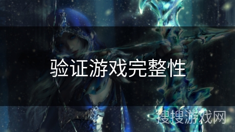 验证游戏完整性 验证游戏完整性