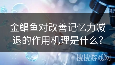 金鲳鱼对改善记忆力减退的作用机理是什么？
