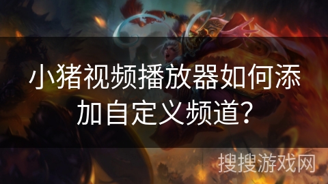 小猪视频播放器如何添加自定义频道? 小猪视频播放器如何添加自定义频道?