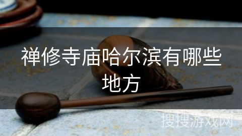 禅修寺庙哈尔滨有哪些地方