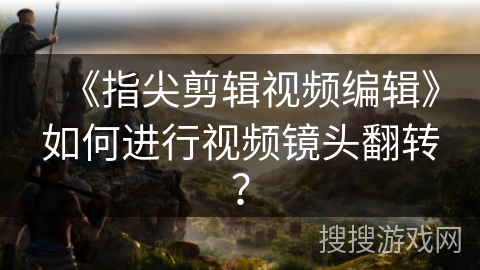 《指尖剪辑视频编辑》如何进行视频镜头翻转？