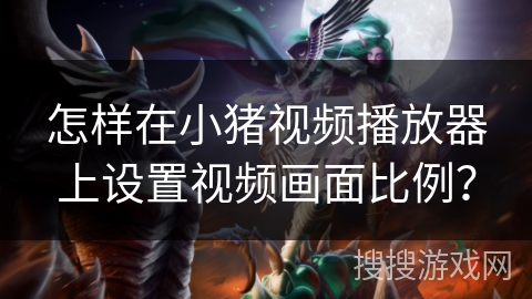 怎样在小猪视频播放器上设置视频画面比例？