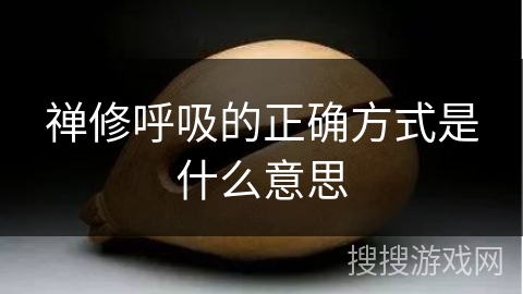 禅修呼吸的正确方式是什么意思