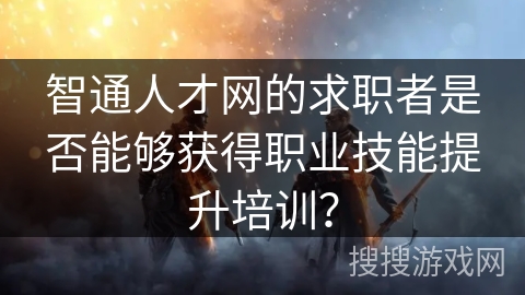 智通人才网的求职者是否能够获得职业技能提升培训？