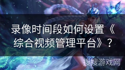录像时间段如何设置《综合视频管理平台》？