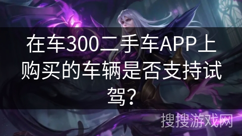 在车300二手车APP上购买的车辆是否支持试驾？