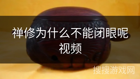 禅修为什么不能闭眼呢视频