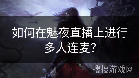 如何在魅夜直播上进行多人连麦？