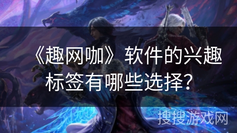 《趣网咖》软件的兴趣标签有哪些选择？
