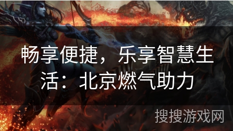 畅享便捷，乐享智慧生活：北京燃气助力