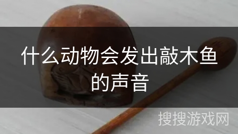 什么动物会发出敲木鱼的声音