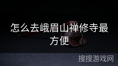 怎么去峨眉山禅修寺最方便