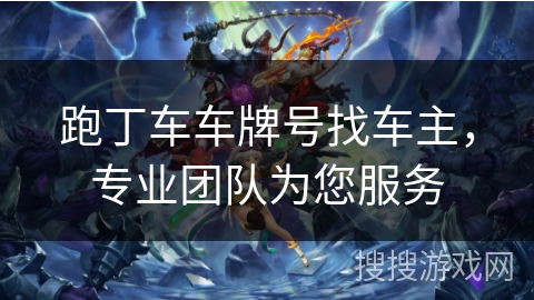 跑丁车车牌号找车主，专业团队为您服务
