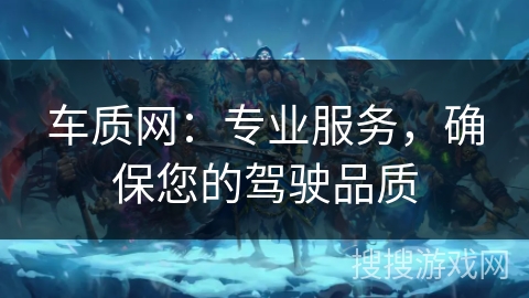 车质网：专业服务，确保您的驾驶品质