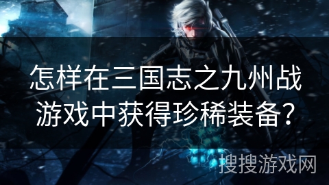 怎样在三国志之九州战游戏中获得珍稀装备？