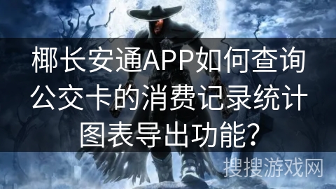 椰长安通APP如何查询公交卡的消费记录统计图表导出功能？