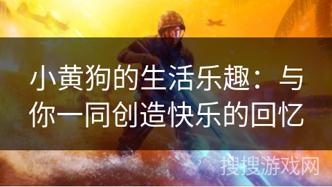 小黄狗的生活乐趣：与你一同创造快乐的回忆