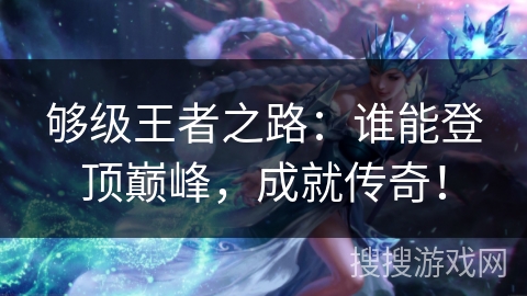 够级王者之路：谁能登顶巅峰，成就传奇！