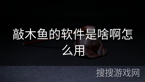 敲木鱼的软件是啥啊怎么用