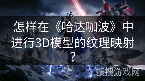 怎样在《哈达咖波》中进行3D模型的纹理映射？