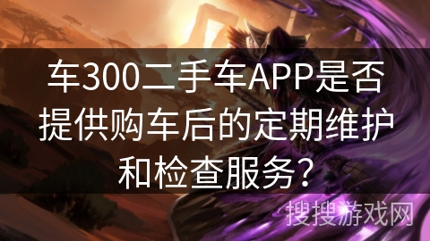 车300二手车APP是否提供购车后的定期维护和检查服务？