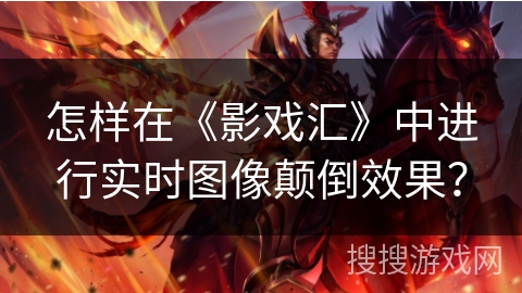 怎样在《影戏汇》中进行实时图像颠倒效果？