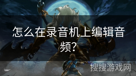 怎么在录音机上编辑音频？