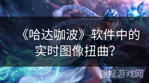 《哈达咖波》软件中的实时图像扭曲？