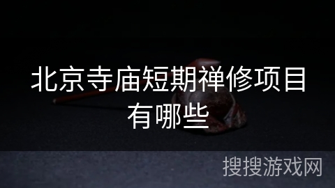 北京寺庙短期禅修项目有哪些 北京寺庙短期禅修项目有哪些