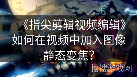 《指尖剪辑视频编辑》如何在视频中加入图像静态变焦？