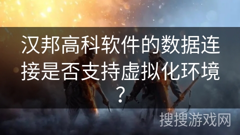 汉邦高科软件的数据连接是否支持虚拟化环境? 汉邦高科软件的数据连接是否支持虚拟化环境?