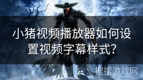 小猪视频播放器如何设置视频字幕样式? 小猪视频播放器如何设置视频字幕样式?