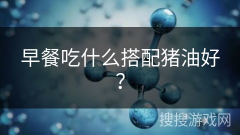 早餐吃什么搭配猪油好？