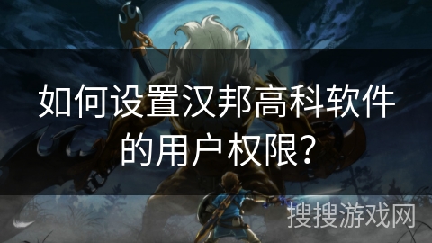 如何设置汉邦高科软件的用户权限？