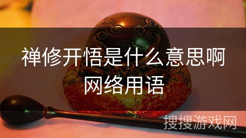 禅修开悟是什么意思啊网络用语 禅修开悟是什么意思啊网络用语