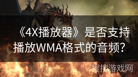《4X播放器》是否支持播放WMA格式的音频? 《4X播放器》是否支持播放WMA格式的音频?