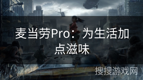 麦当劳Pro:为生活加点滋味 麦当劳Pro:为生活加点滋味