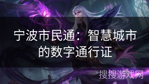 宁波市民通:智慧城市的数字通行证 宁波市民通:智慧城市的数字通行证