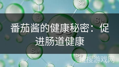 番茄酱的健康秘密：促进肠道健康