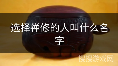 选择禅修的人叫什么名字 选择禅修的人叫什么名字