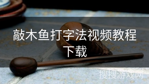 敲木鱼打字法视频教程下载 敲木鱼打字法视频教程下载
