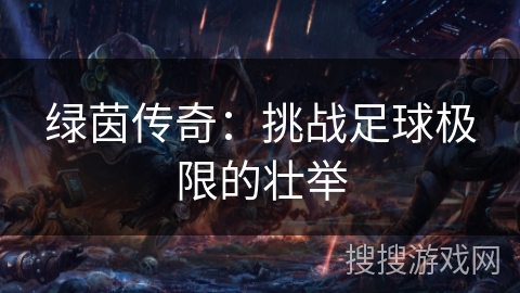 绿茵传奇:挑战足球极限的壮举 绿茵传奇:挑战足球极限的壮举